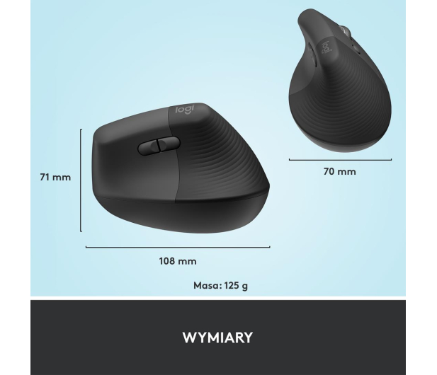 LOGITECH Lift RighT Vertical Ergonomic 910-006473 - 743071 - zdjęcie 14